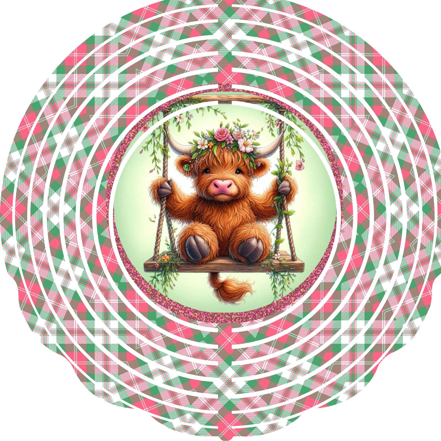 WIND SPINNER - HIGHLAND COW SWING