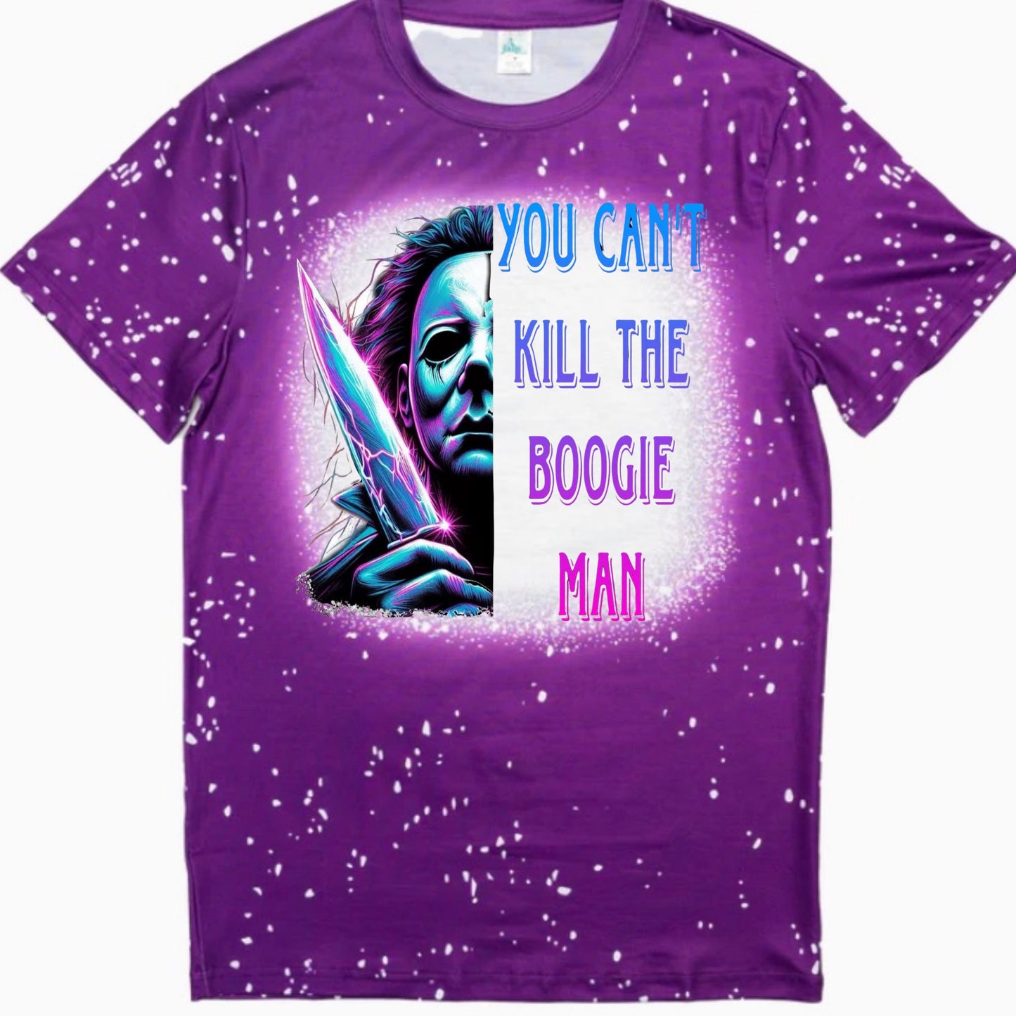 T-Shirts Faux Bleached - HALLOWEEN BOOGIE MAN