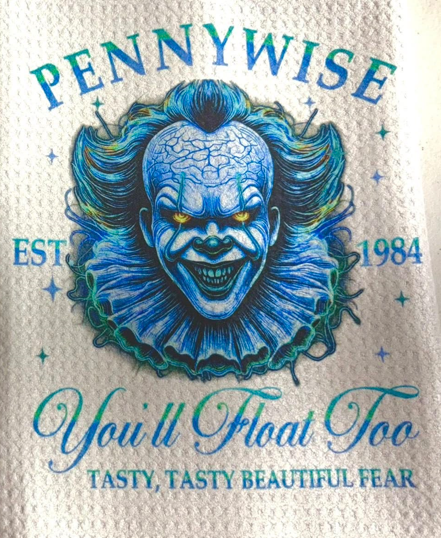 TOWELS - HALLOWEEN PENNY WISE YOU'LL FLOAT