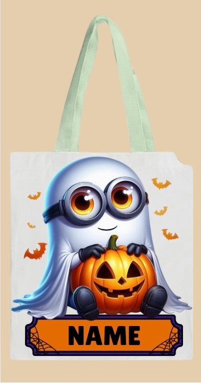 TRICK OR TREAT BAGS - CARTOON CHARACTER YELLOW GHOST