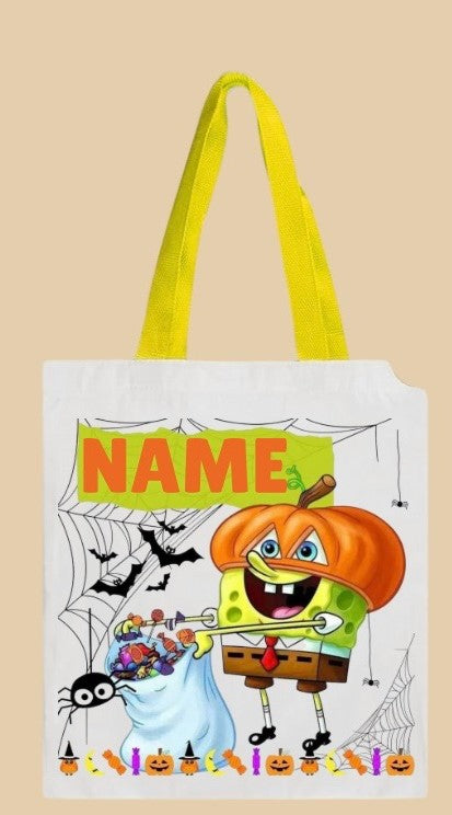 TRICK OR TREAT BAGS - CARTOON CHARACTER SPONGE