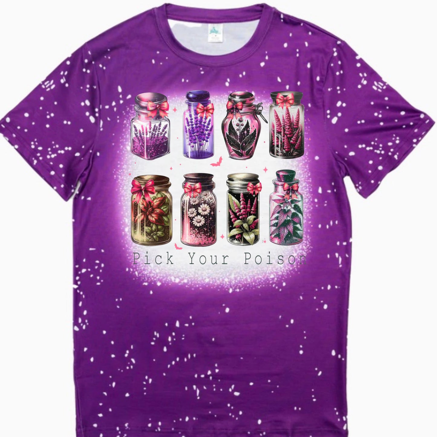 T-Shirts Faux Bleached - HALLOWEEN PICK YOUR POISON