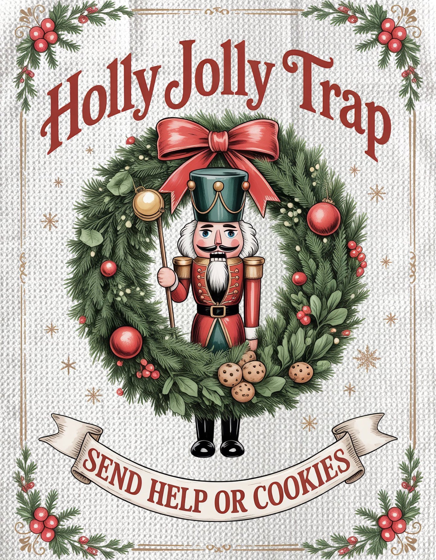 TOWELS - CHRISTMAS NUTCRACKER TRAP