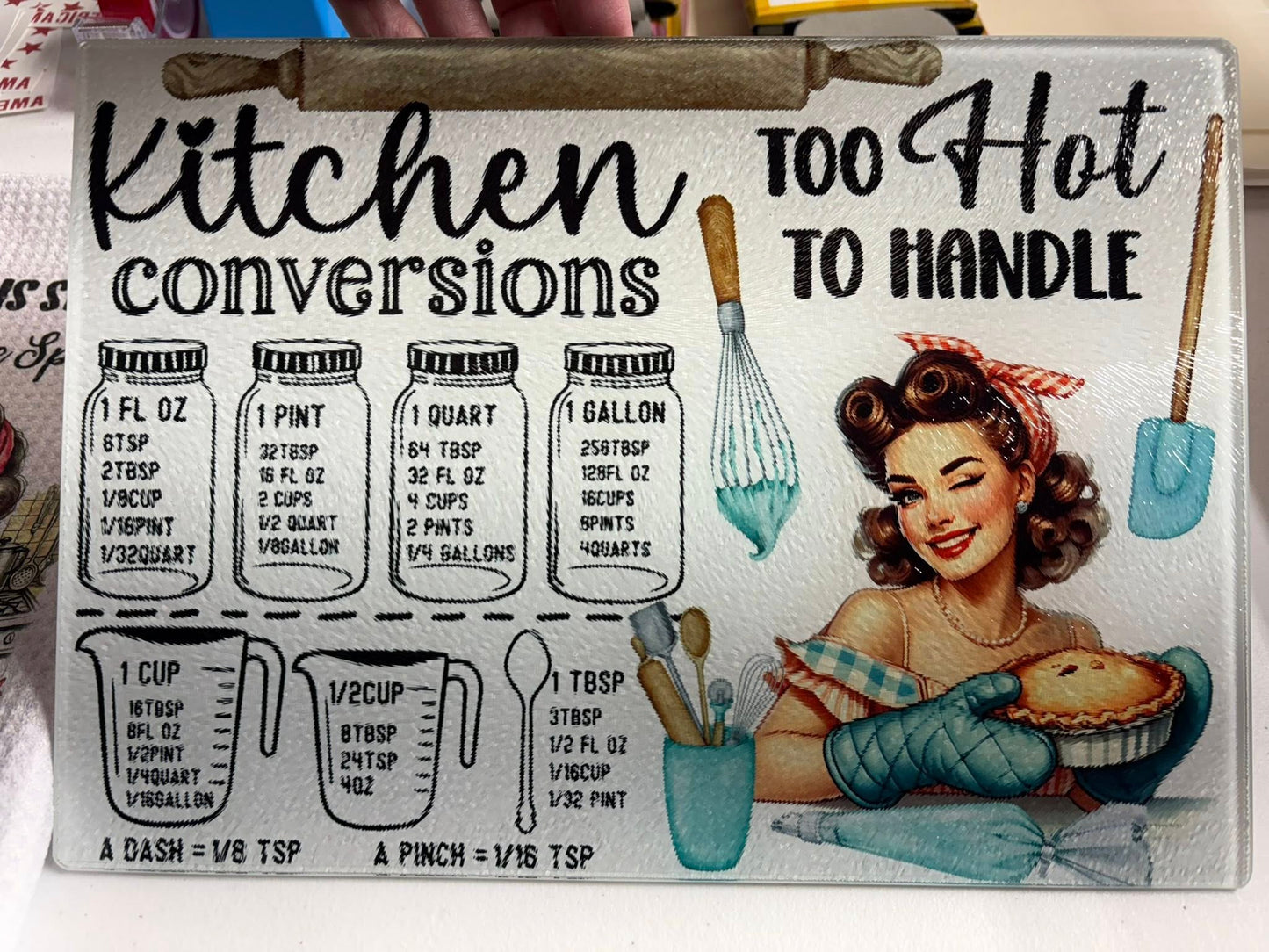 Glass Cutting Board - Conversion Charts