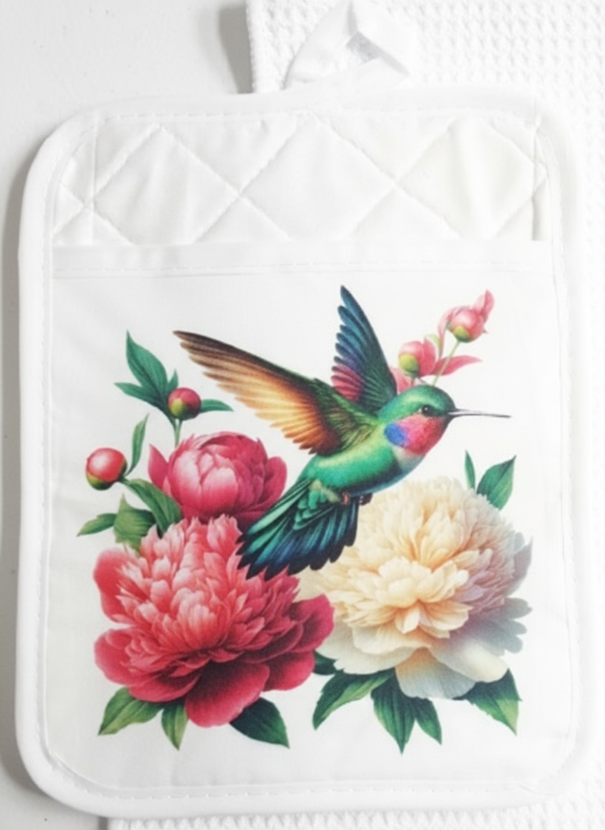 Pot Holders - HUMMINGBIRD