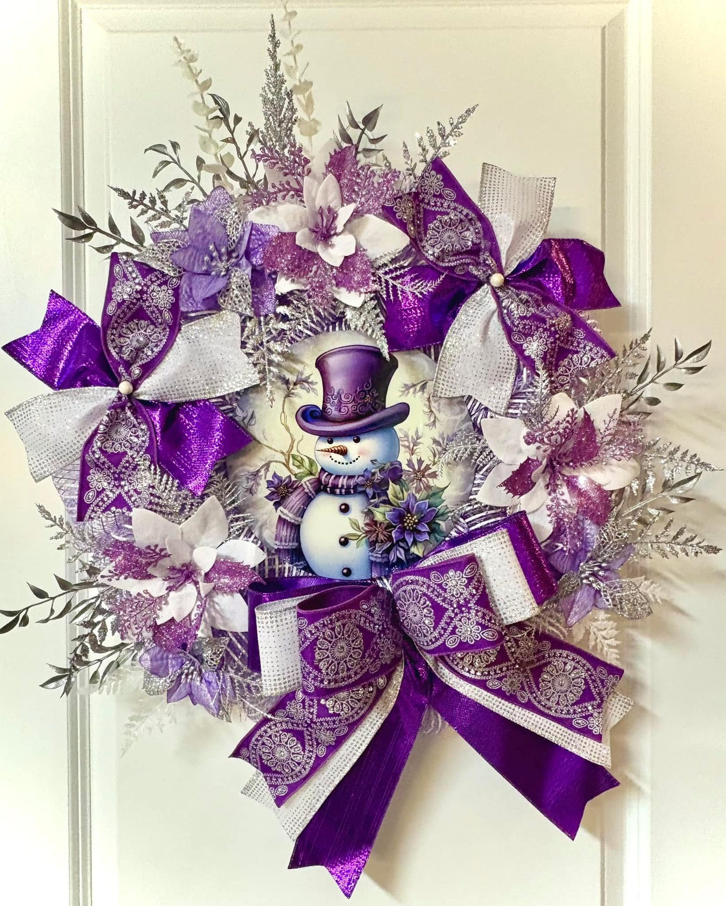 Winter - Purple Snowman