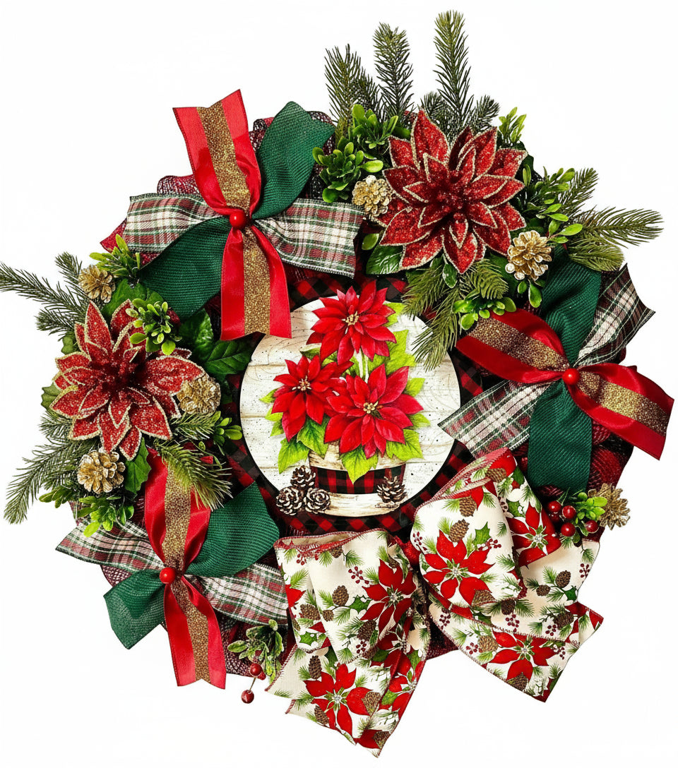 Christmas - Red Poinsettia - 23 inches