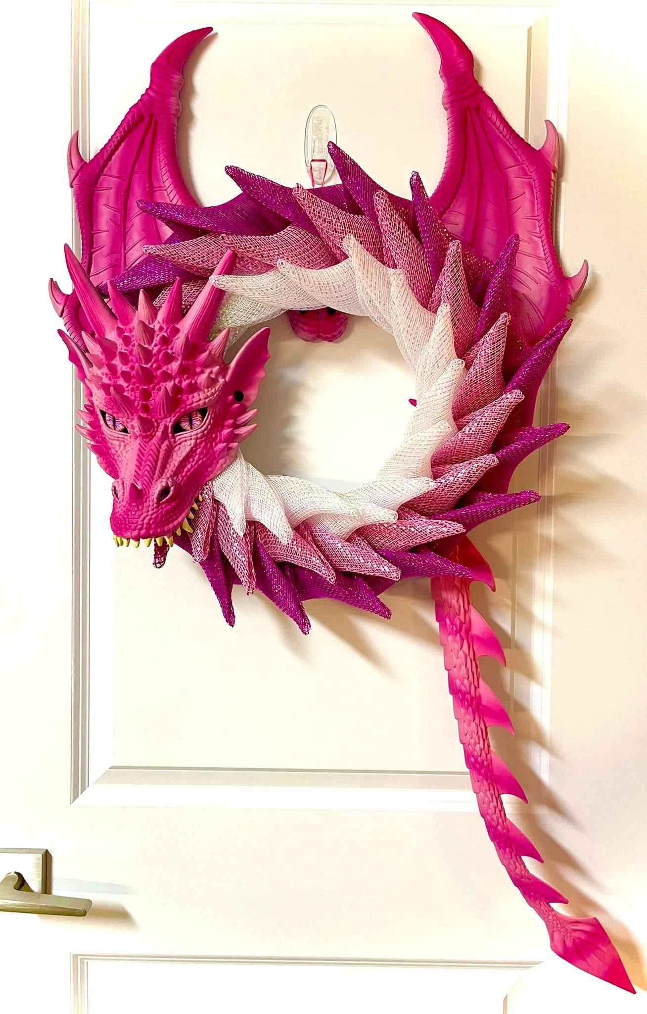 WREATH MYSTIC- DRAGON DARK PINK
