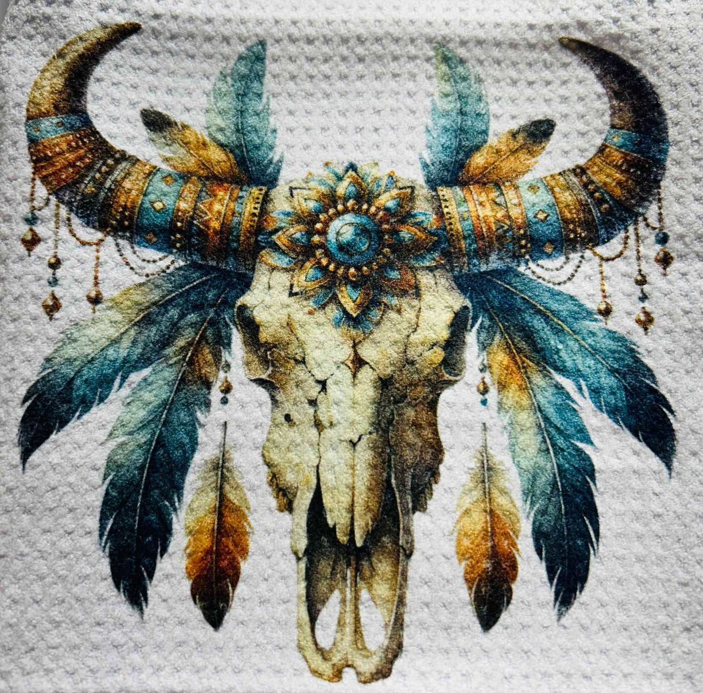TOWELS - SOUTHWEST SKULLS JEWEL