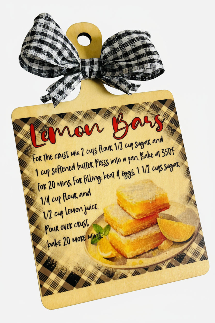 MINI WOODEN DECOR BOARDS - LEMON BARS