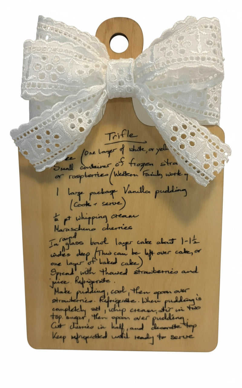 MINI WOODEN DECOR BOARDS - RECIPES PERSONALIZED