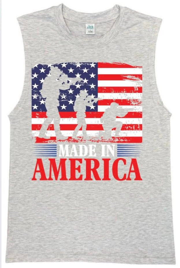 TANK TOP: MEN'S MUSCLE - AMERICAN MADE