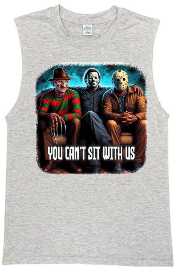 TANK TOP: MEN'S MUSCLE - HALLOWEEN CAN'T SIT