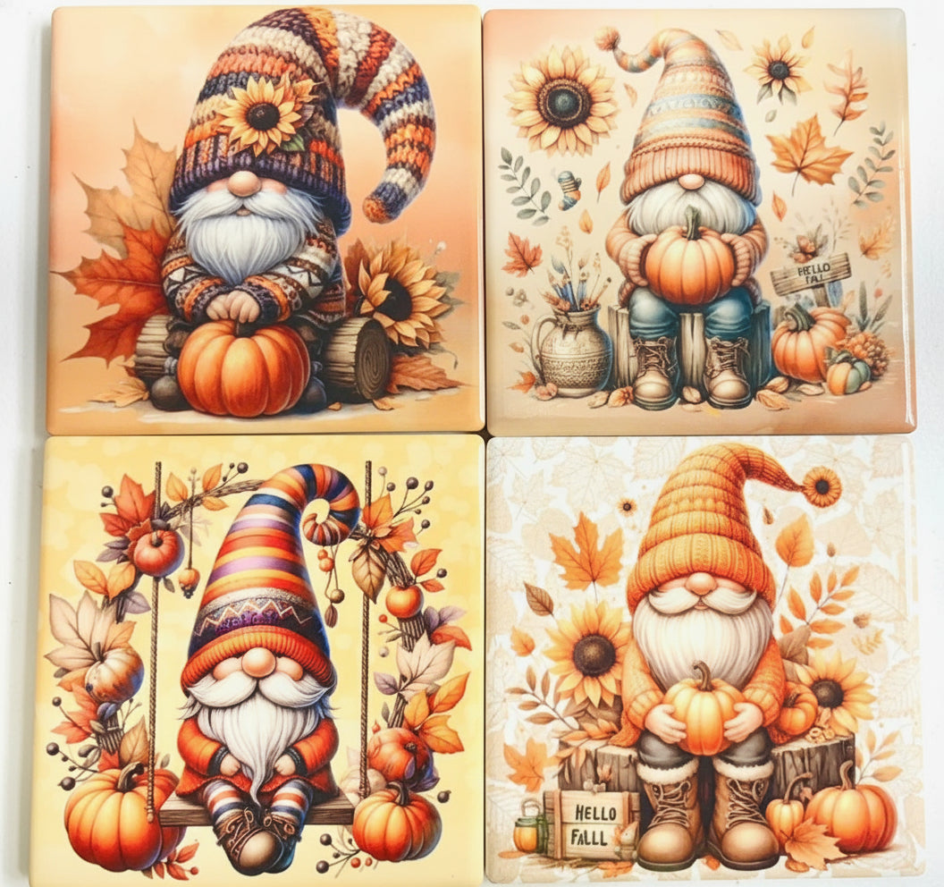 COASTERS 4/pk - GNOME FALL