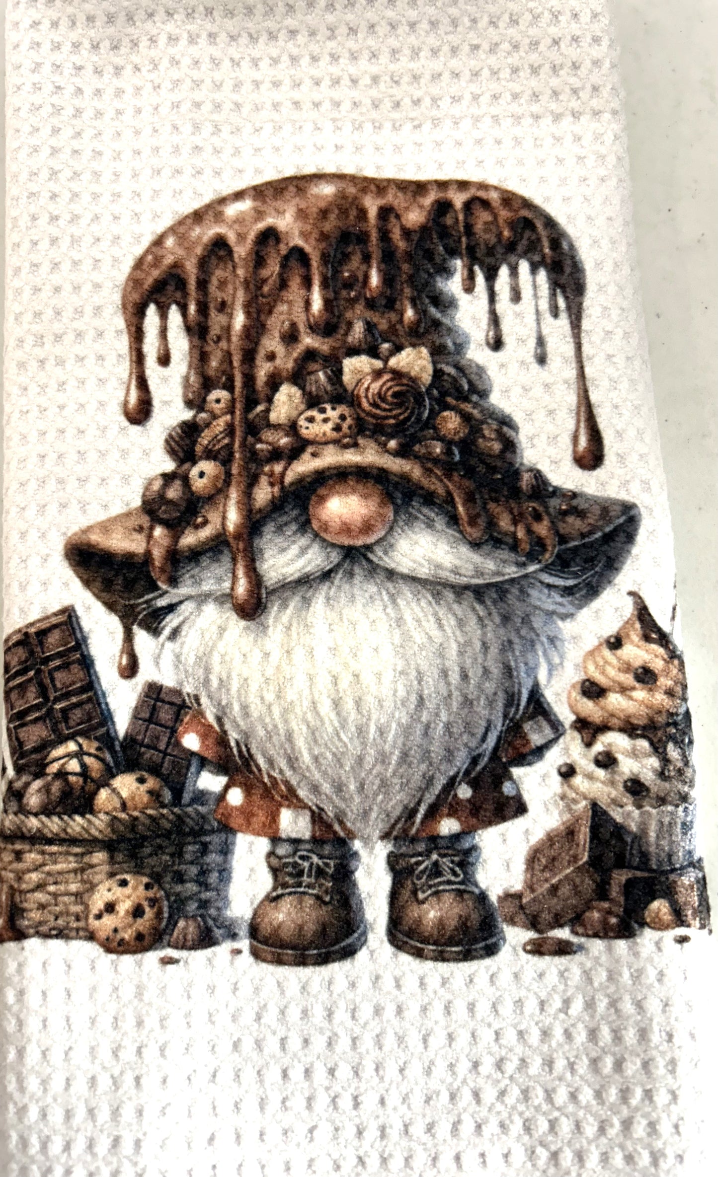 TOWELS - GNOME CHOCOLATE FLAT HAT