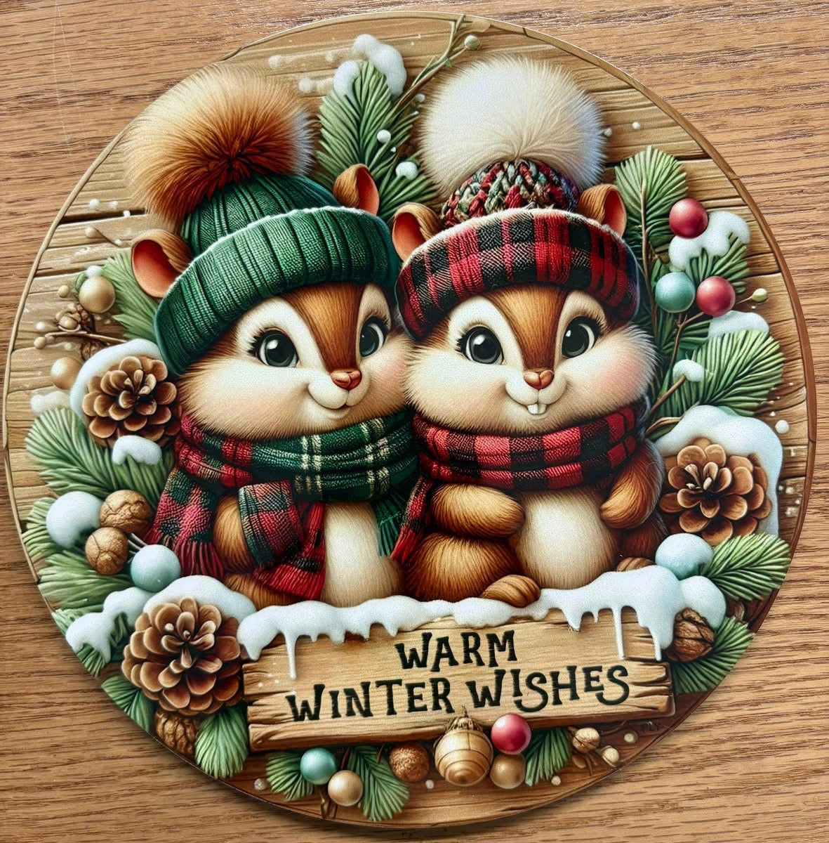 WINTER - CHIPMUNK WARM WINTER WISHES