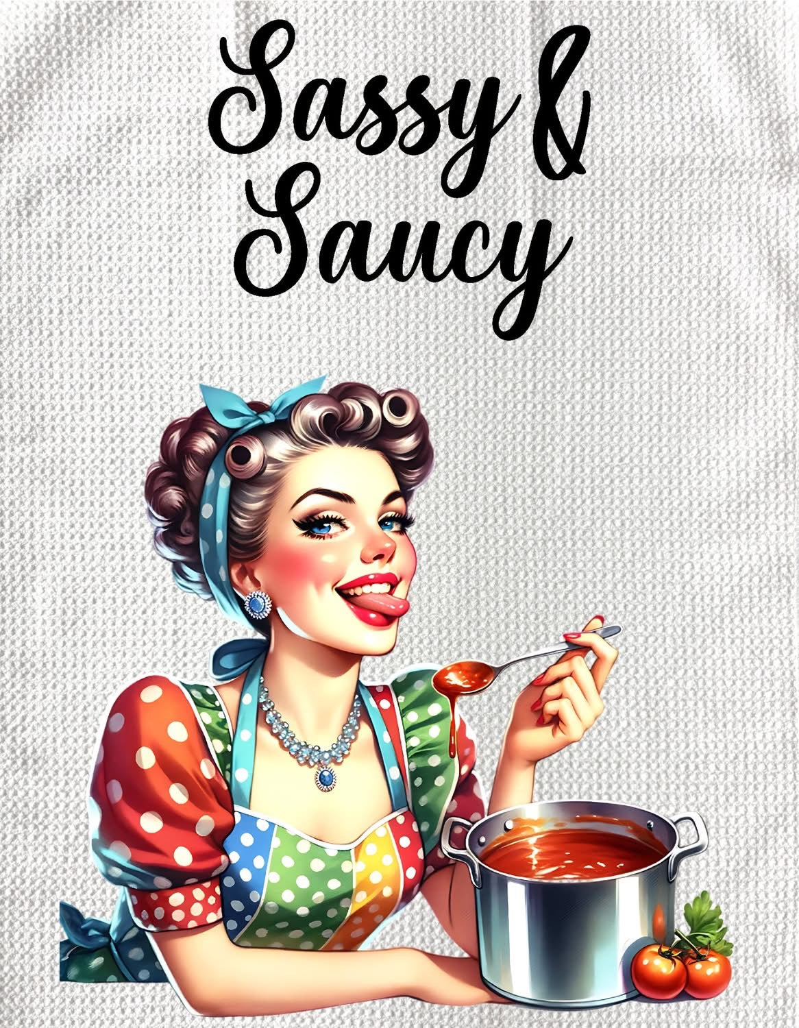 TOWELS - LADIES VINTAGE HOUSEWIFE SASSY