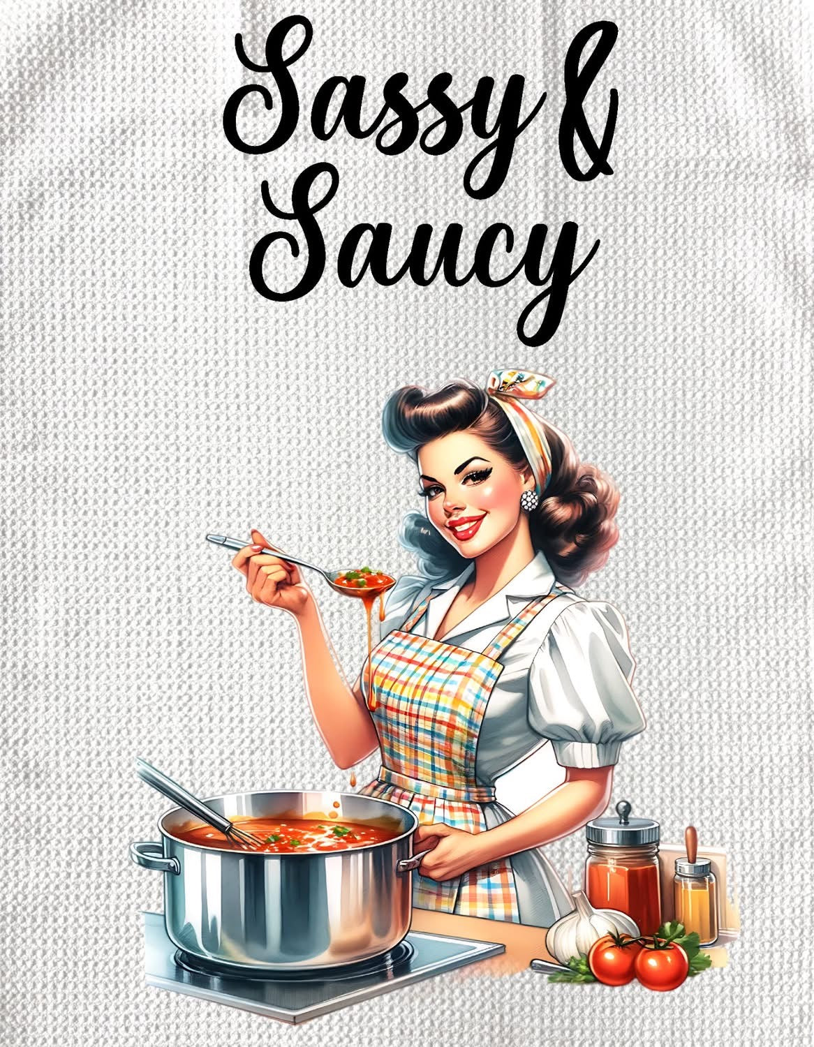 TOWELS - LADIES VINTAGE HOUSEWIFE SAUCY