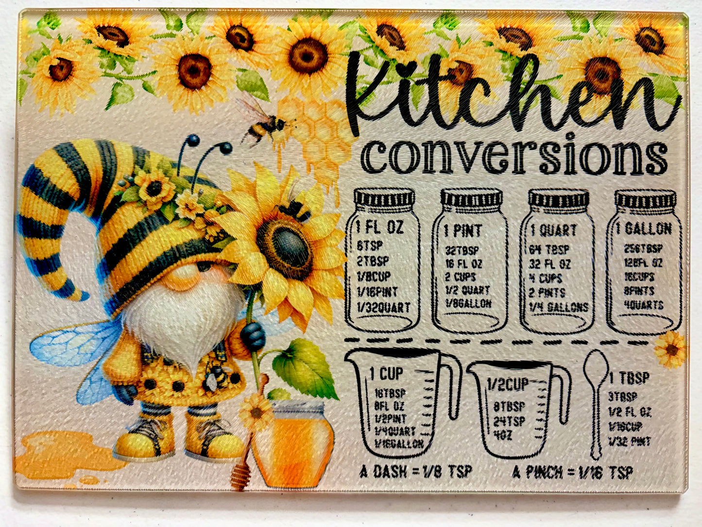 Cutting Board - GNOMES CONVERSION CHARTS