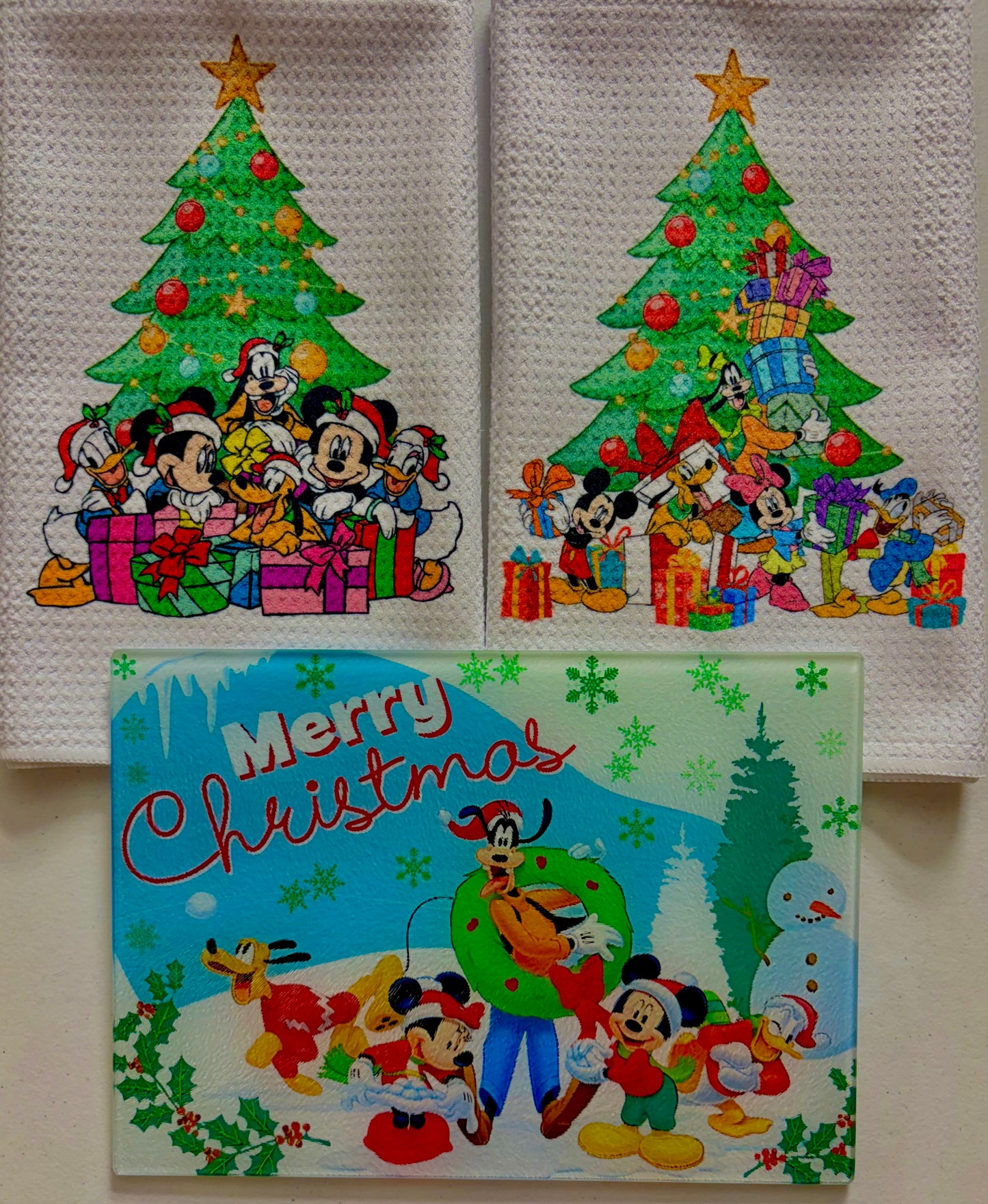 KITCHEN SET - CHRISTMAS DOG WITH WREATH (3 PEICE)