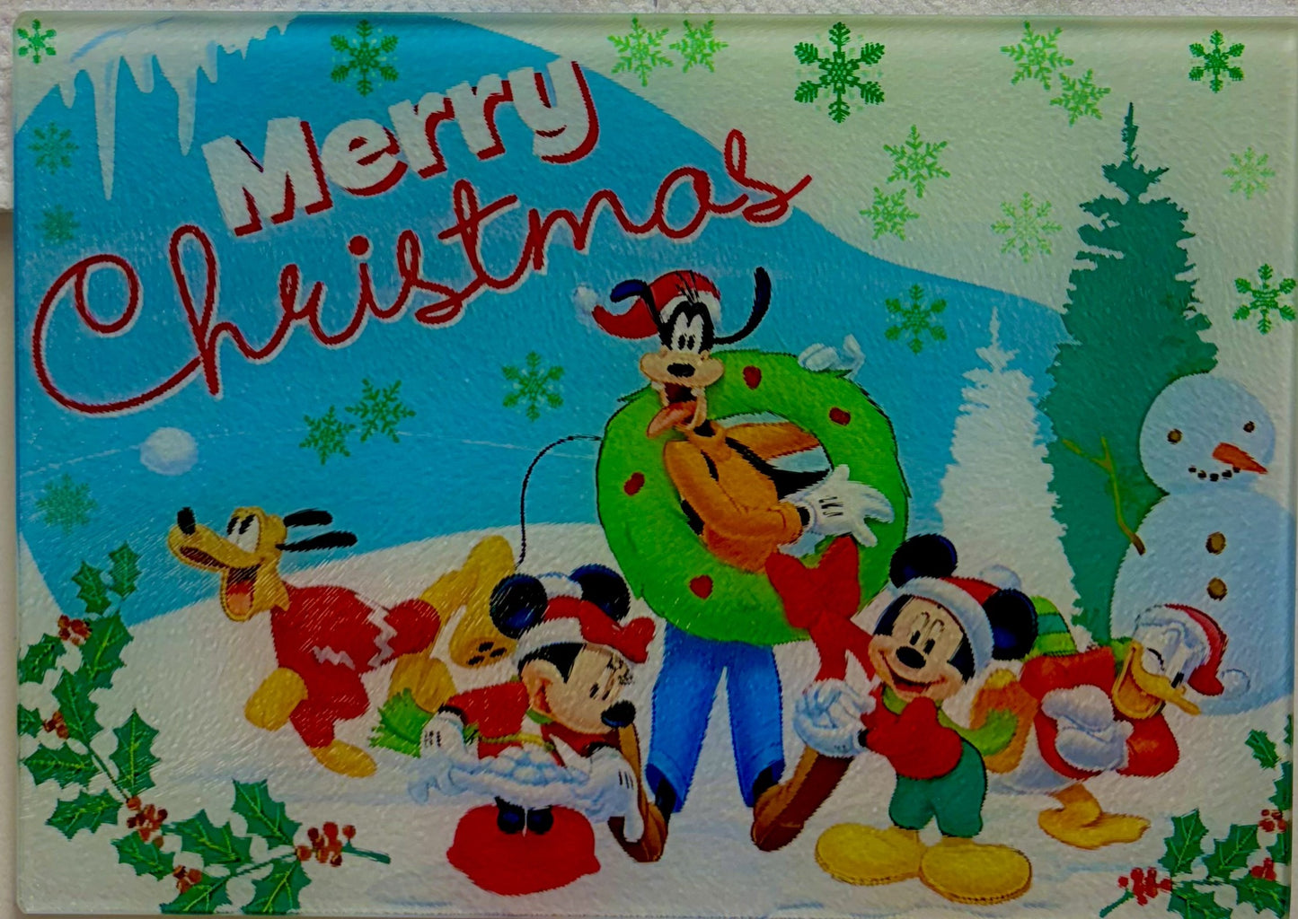 Cutting Board - CHRISTMAS GOOFY WREATH