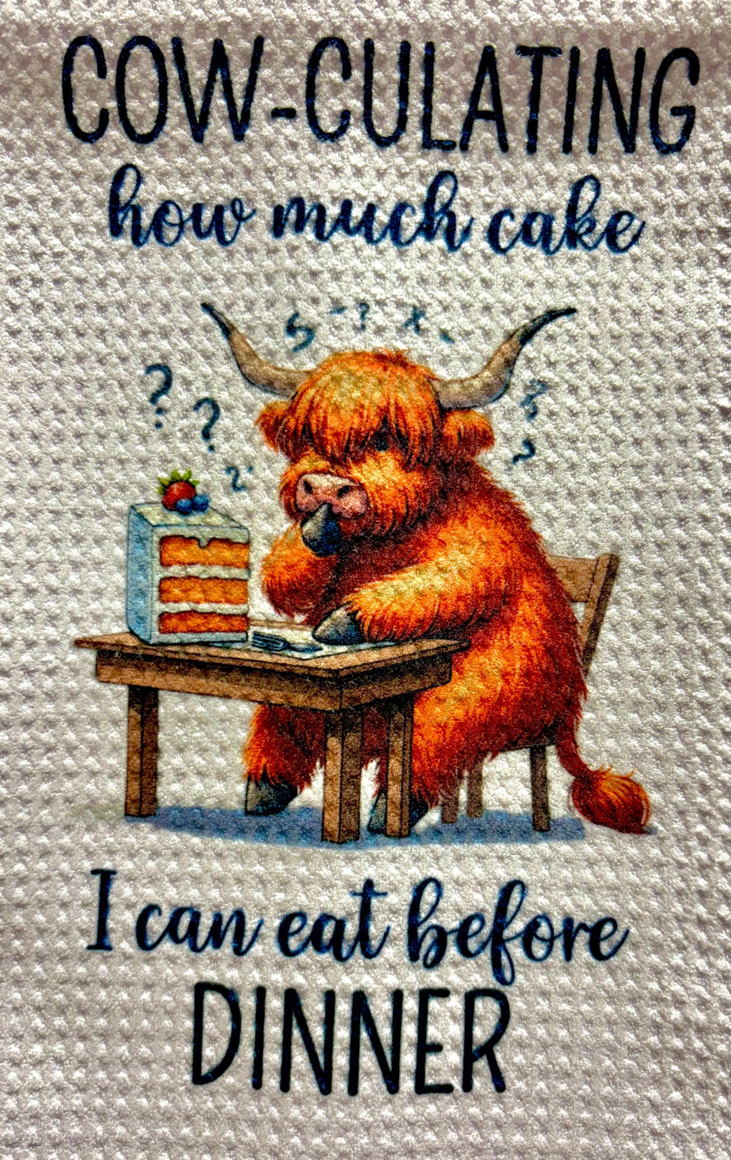 TOWELS - HIGHLAND COW COOKING COW-CULATING