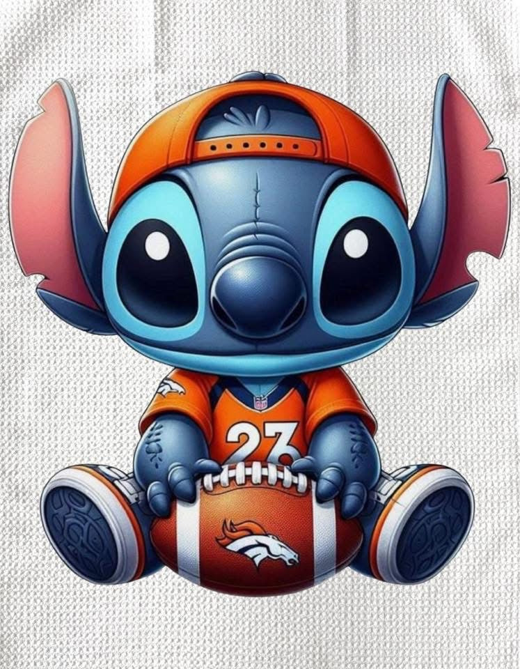 TOWELS - FOOTBALL DENVER BRONCOS BLUE ALIEN