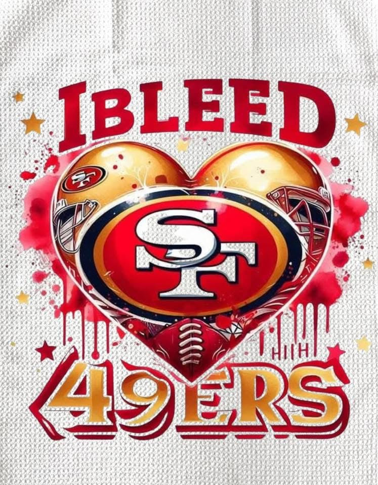 TOWELS - FOOTBALL SAN FRANCISCO 49ERS BLEED