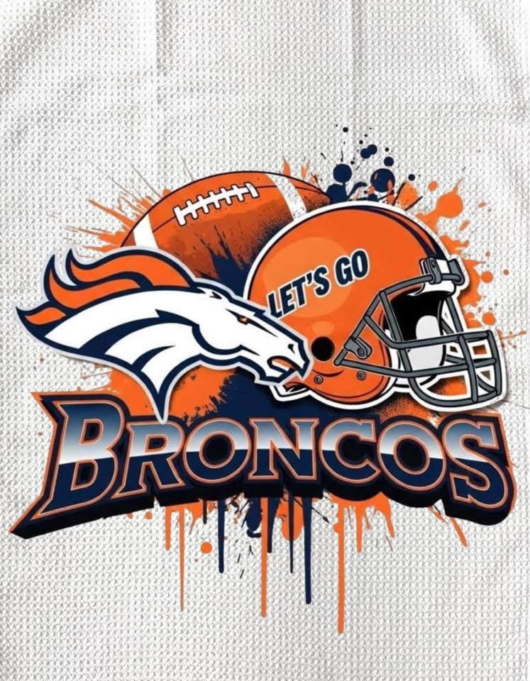TOWELS - FOOTBALL DENVER BRONCOS LETS GO