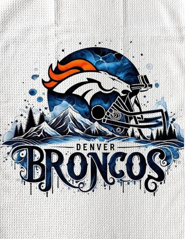 TOWELS - FOOTBALL DENVER BRONCOS MOUNTAINS