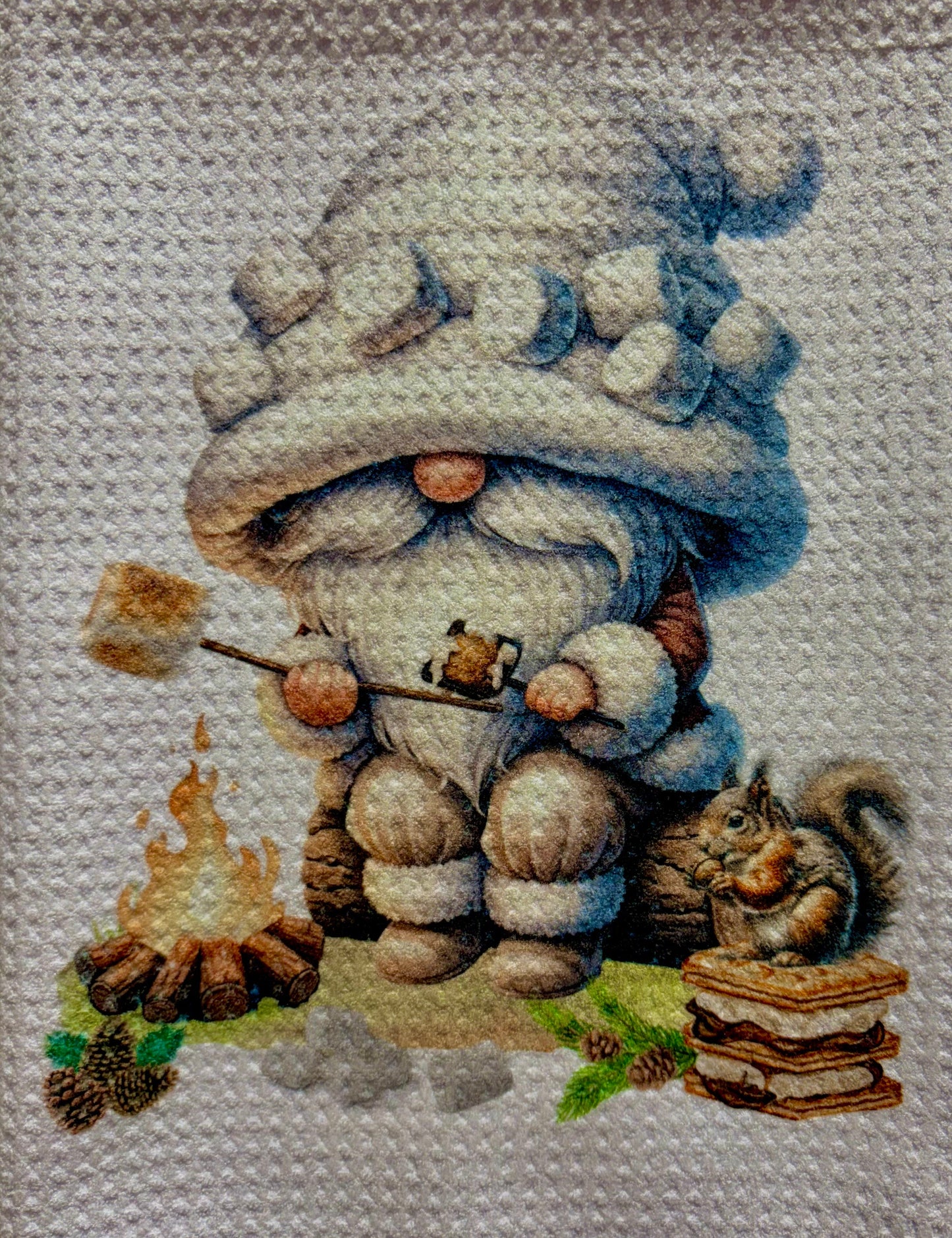 TOWELS - GNOME SMORES SQUIRREL