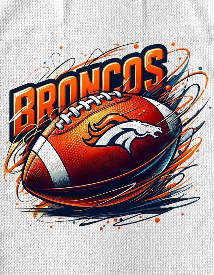 TOWELS - FOOTBALL DENVER BRONCOS SWIRL