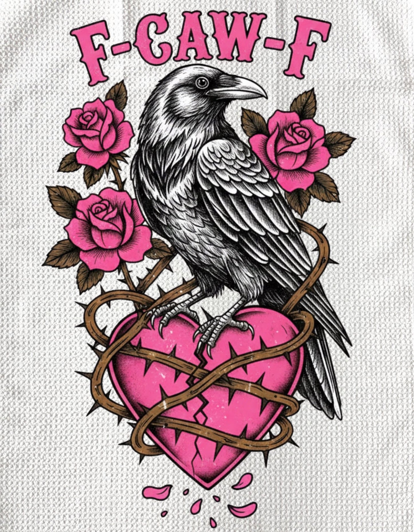 TOWELS - VALENTINE'S F-CAW-F HEART