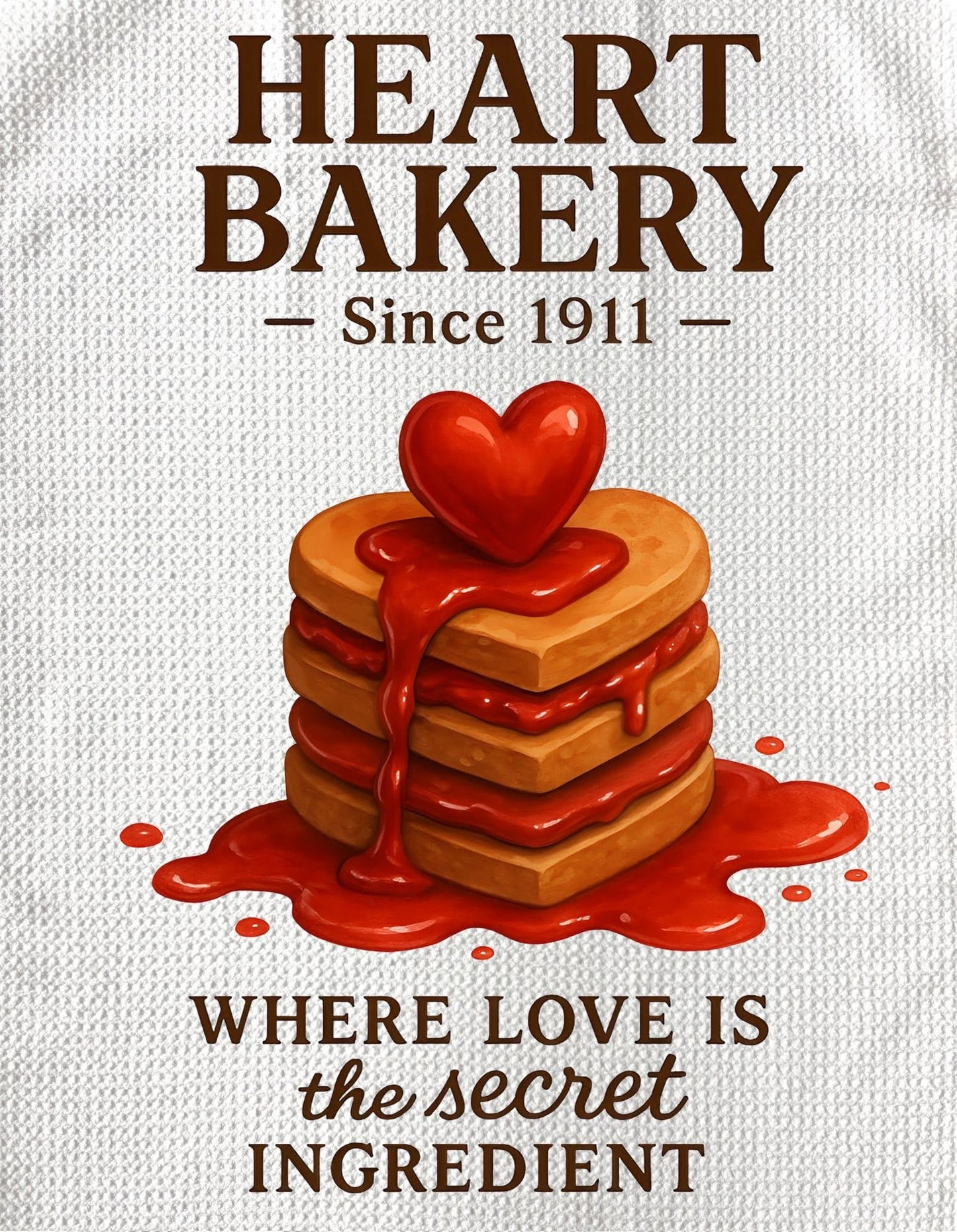 TOWELS - VALENTINE'S BAKERY LOVE SECRET INGREDIENT
