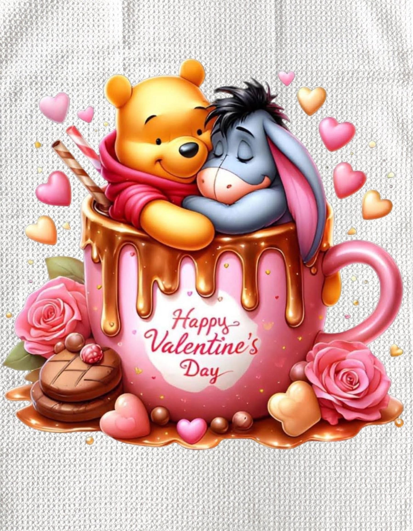 TOWELS - VALENTINE'S WINNE THE POOH
