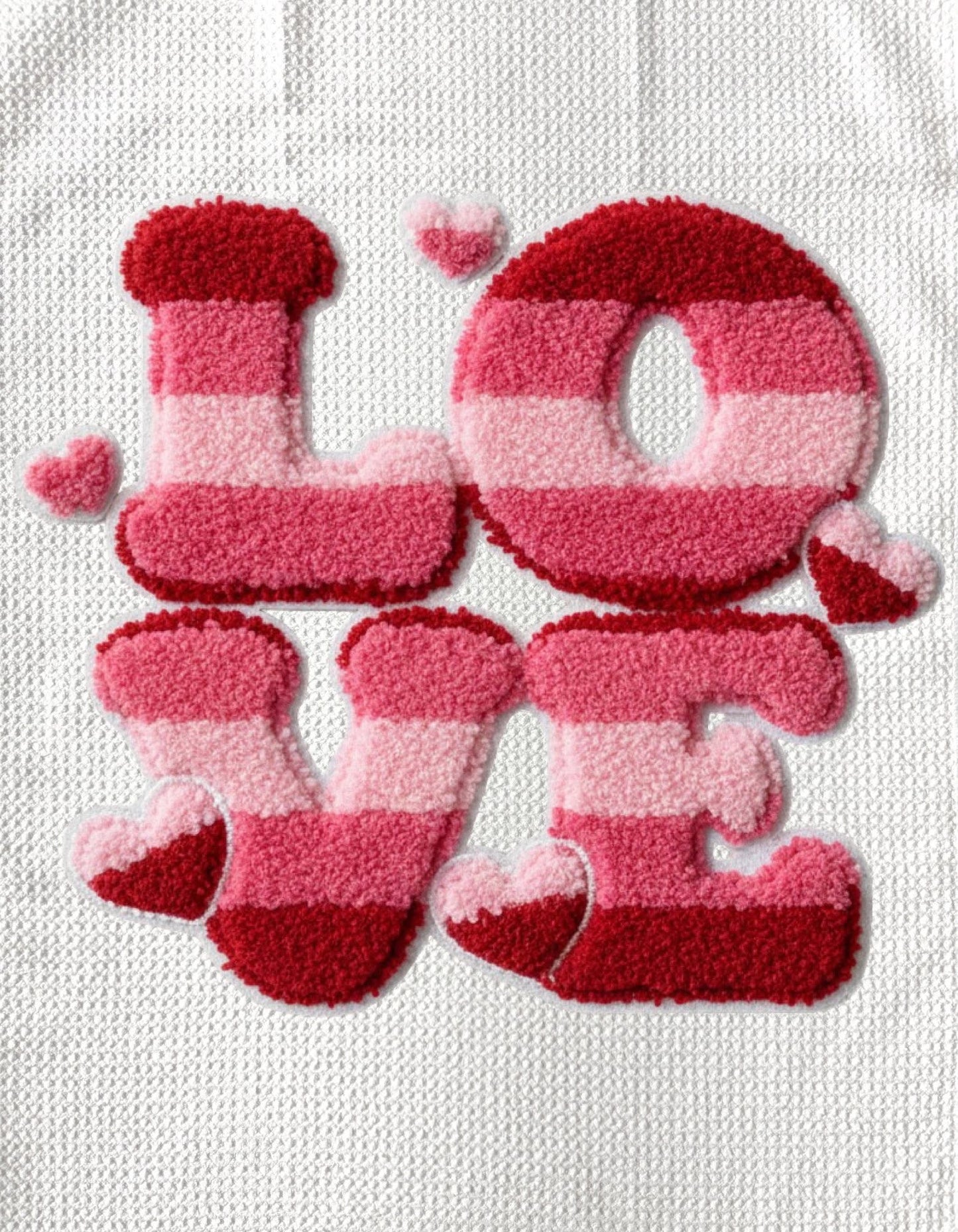 TOWELS - VALENTINE'S FABRIC LOVE STRIPES
