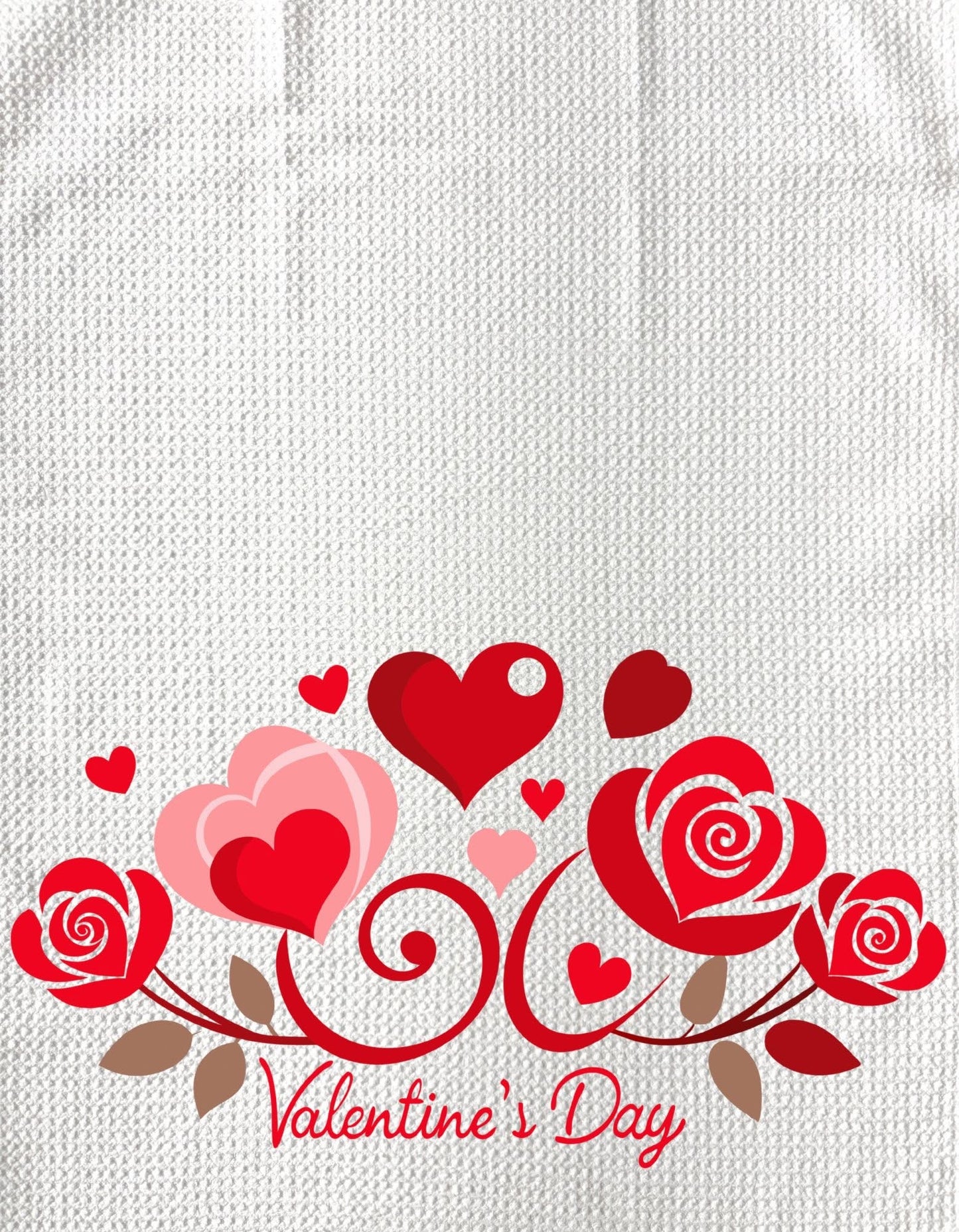 TOWELS - VALENTINE'S DAY HEART DESIGN