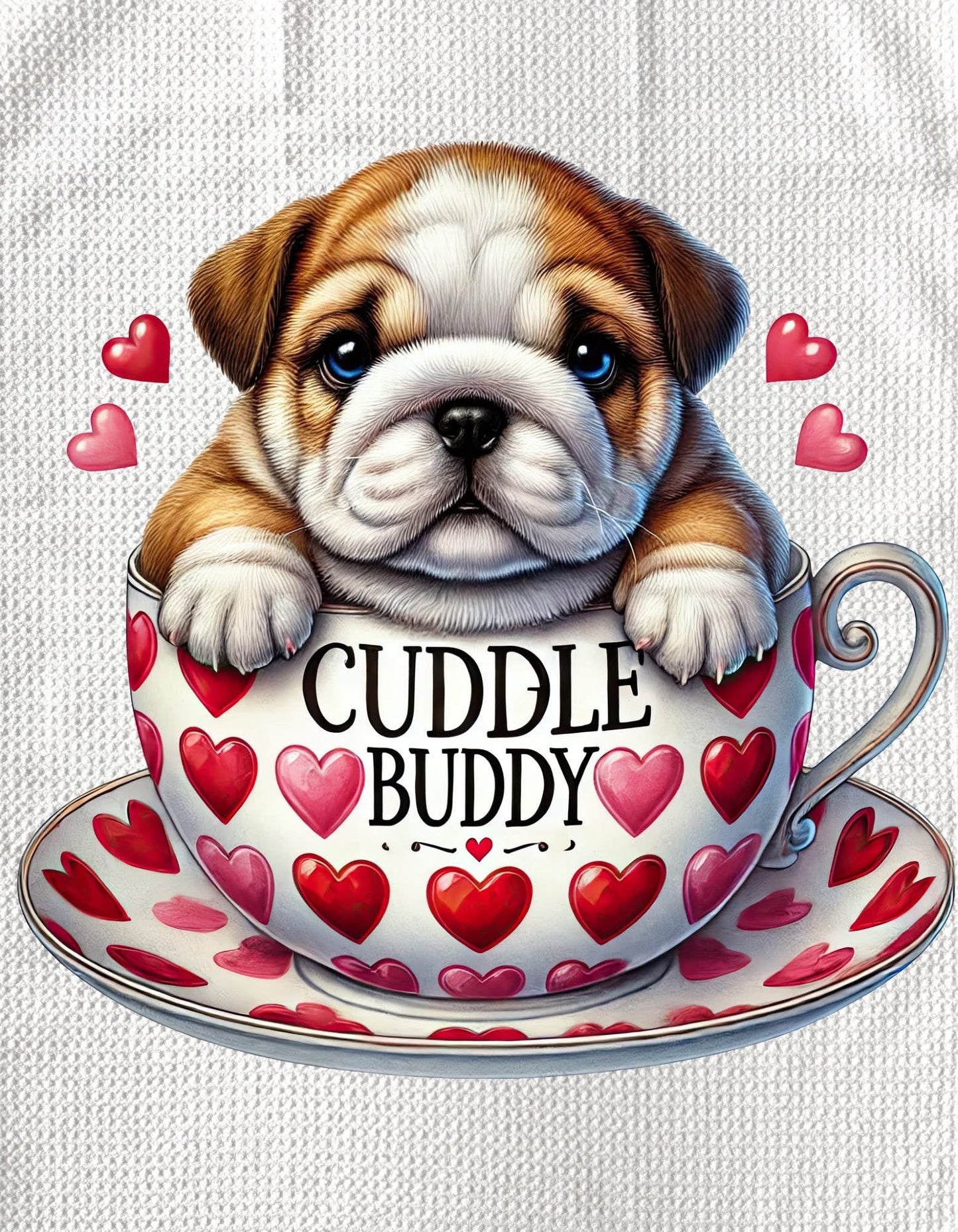 TOWELS - VALENTINE'S PUPPY CUDDLE BUDDY