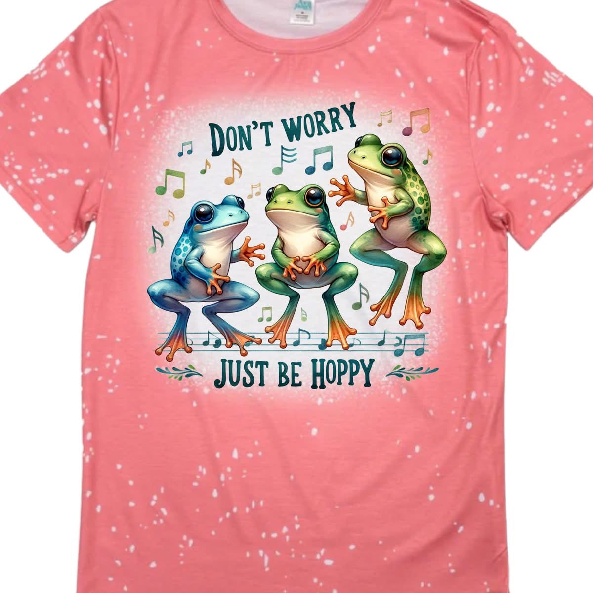 T-Shirts Faux Bleached - FROG DON'T WORRY