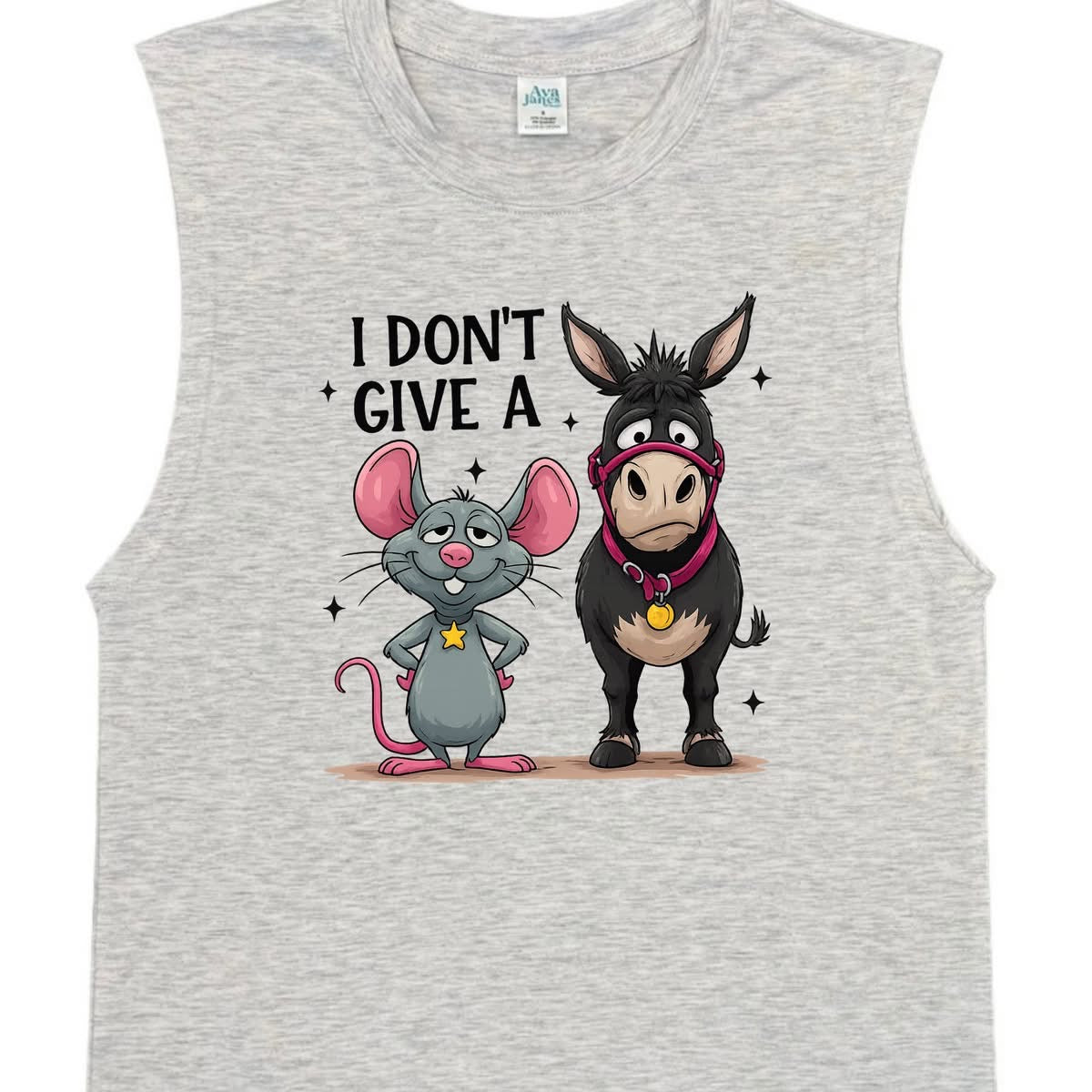 TANK TOP: MEN'S MUSCLE - FUNNY DON'T GIVE A
