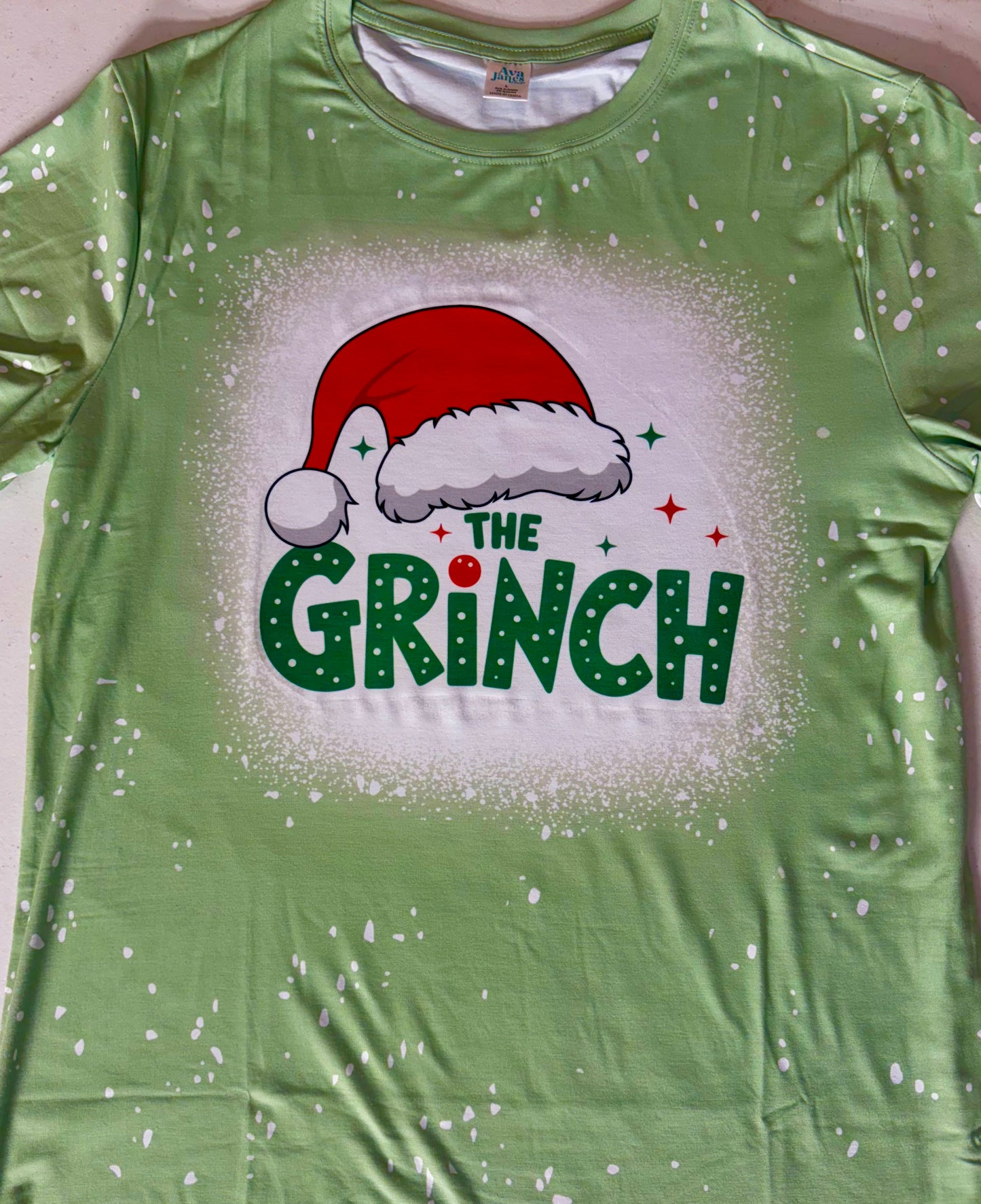 T-Shirts Faux Bleached - GRINCH