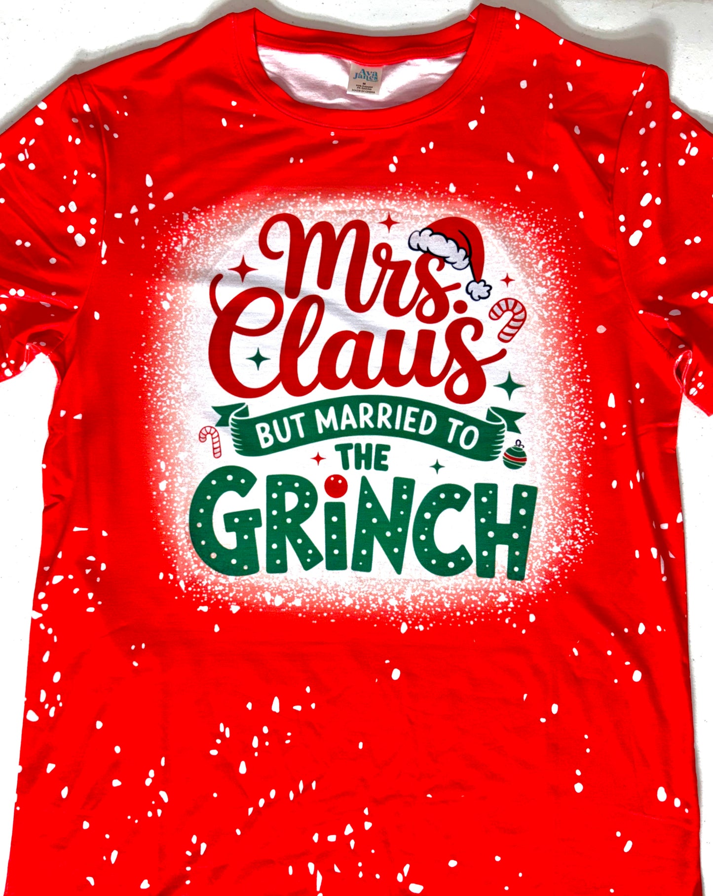 T-Shirts Faux Bleached - MRS. CLAUS