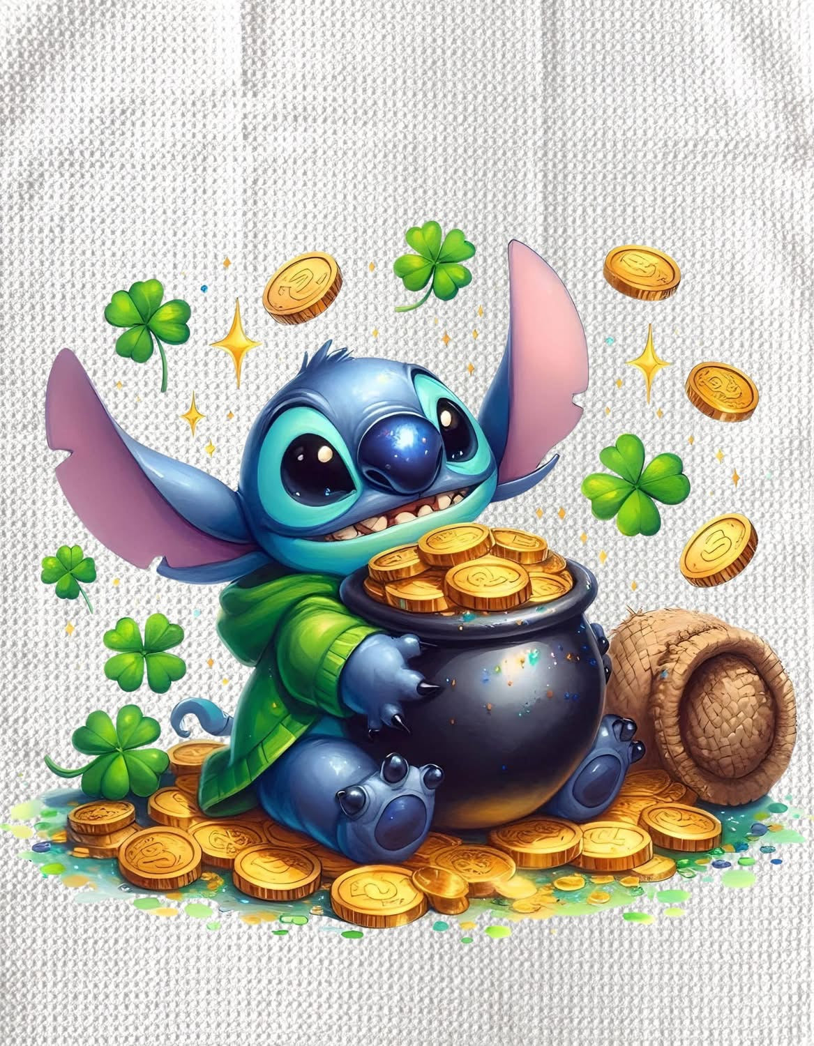 TOWELS - ST PATRICK'S STITCH