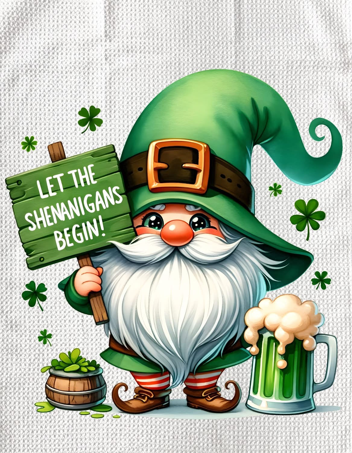 TOWELS - ST PATRICK'S GNOME SHENANIGANS