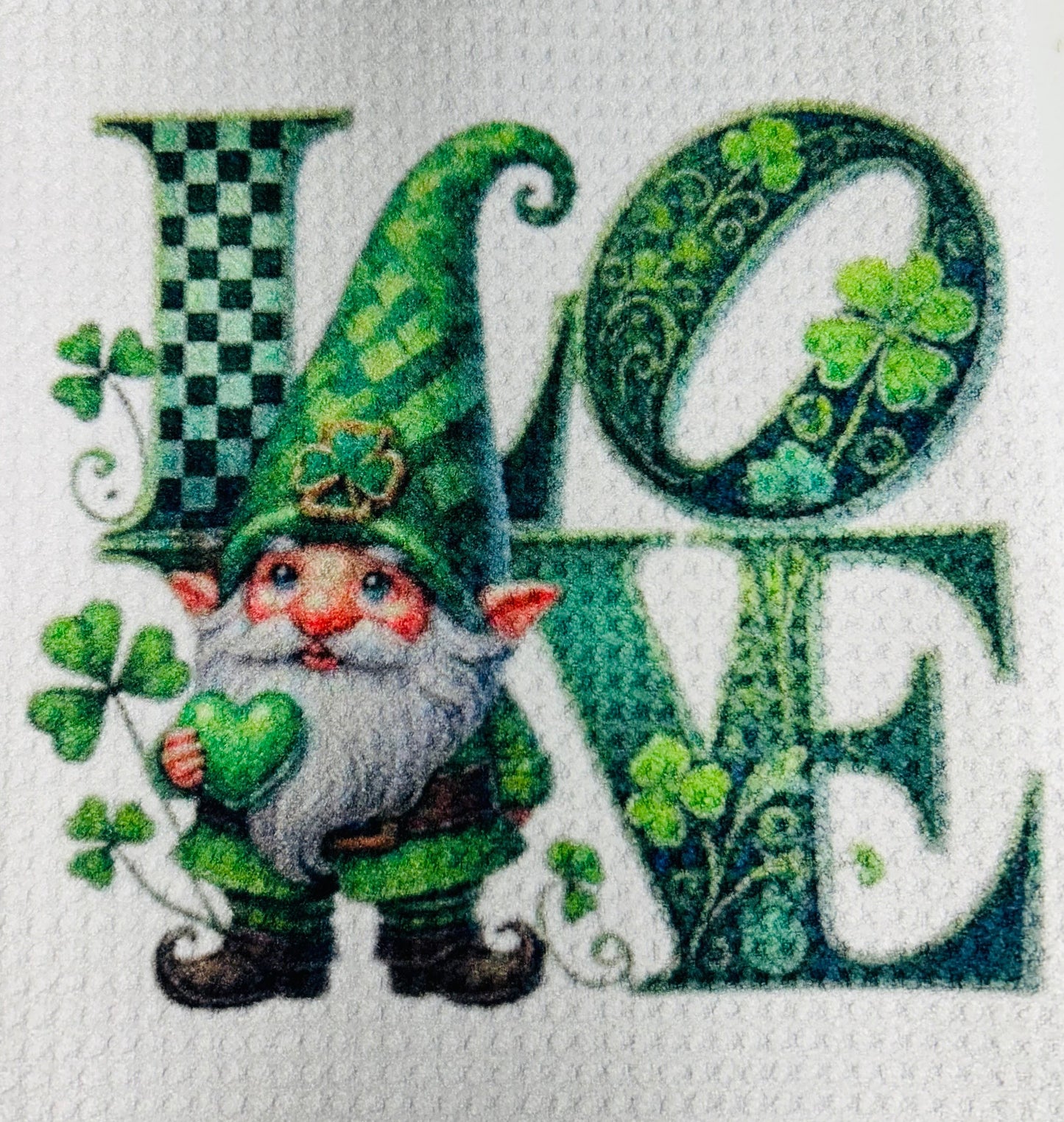 TOWELS - ST PATRICK'S GNOME LOVE
