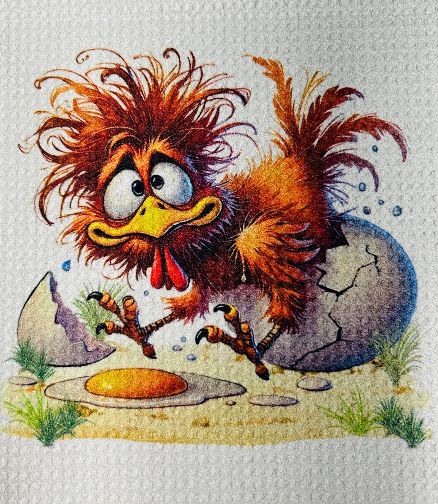 TOWELS - CHICKEN/ROOSTER SILLY YOLK