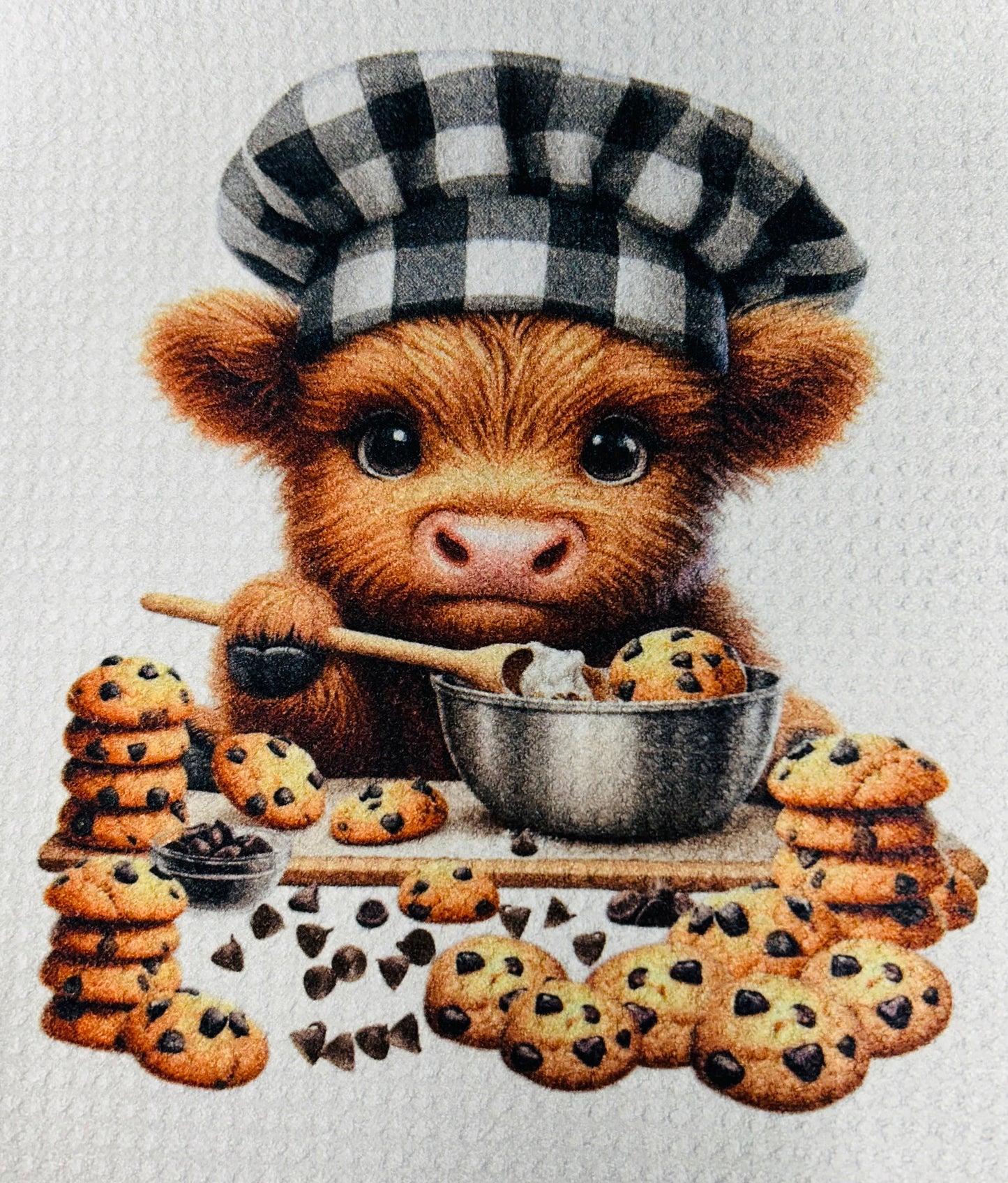 TOWELS - HIGHLAND COW BAKING COOKIES