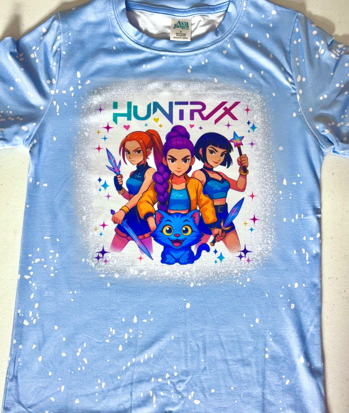 T-Shirts Faux Bleached - KPOP HUNTRIX