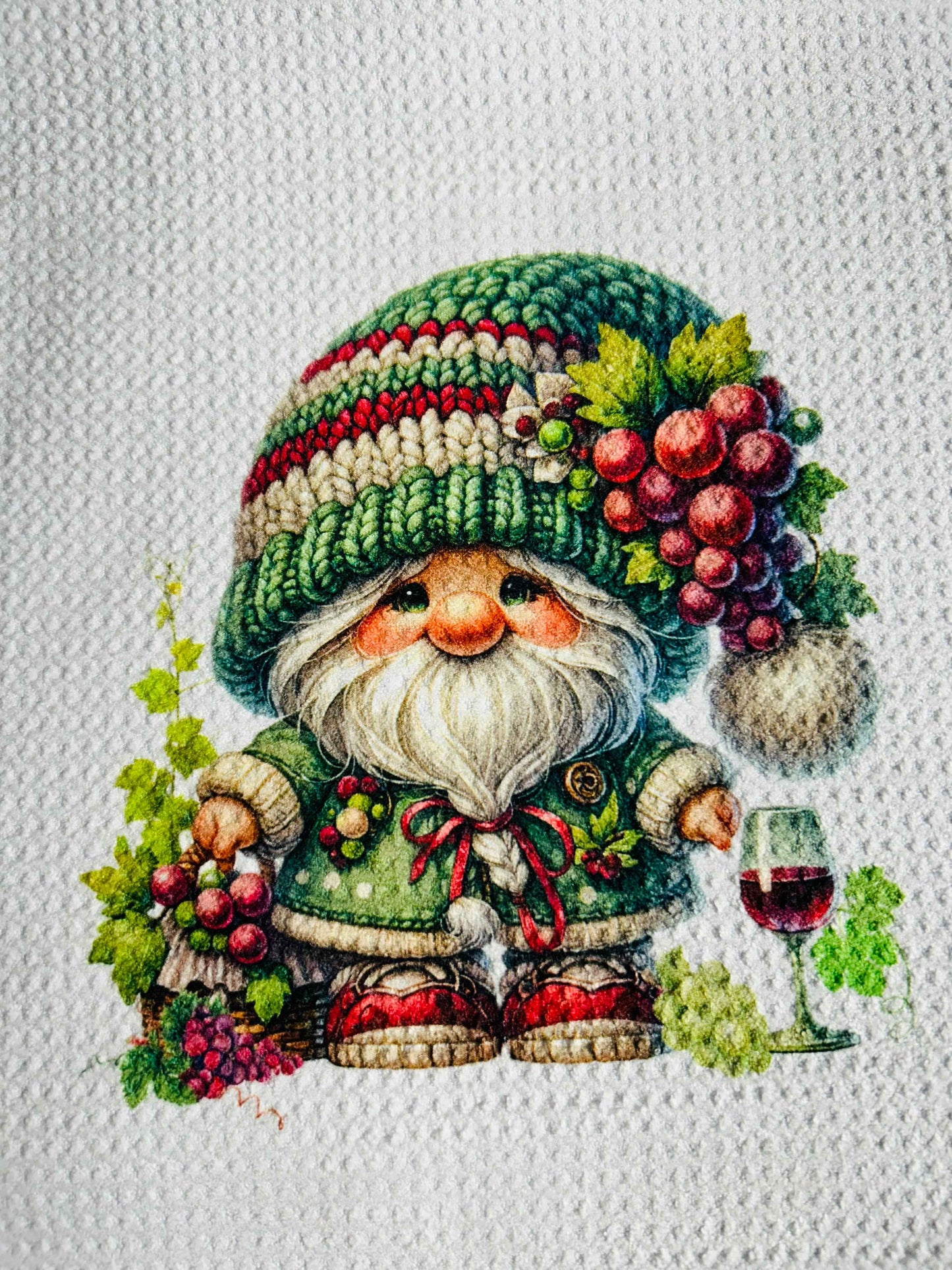 TOWELS - GNOME FRUITS GRAPES STANDING