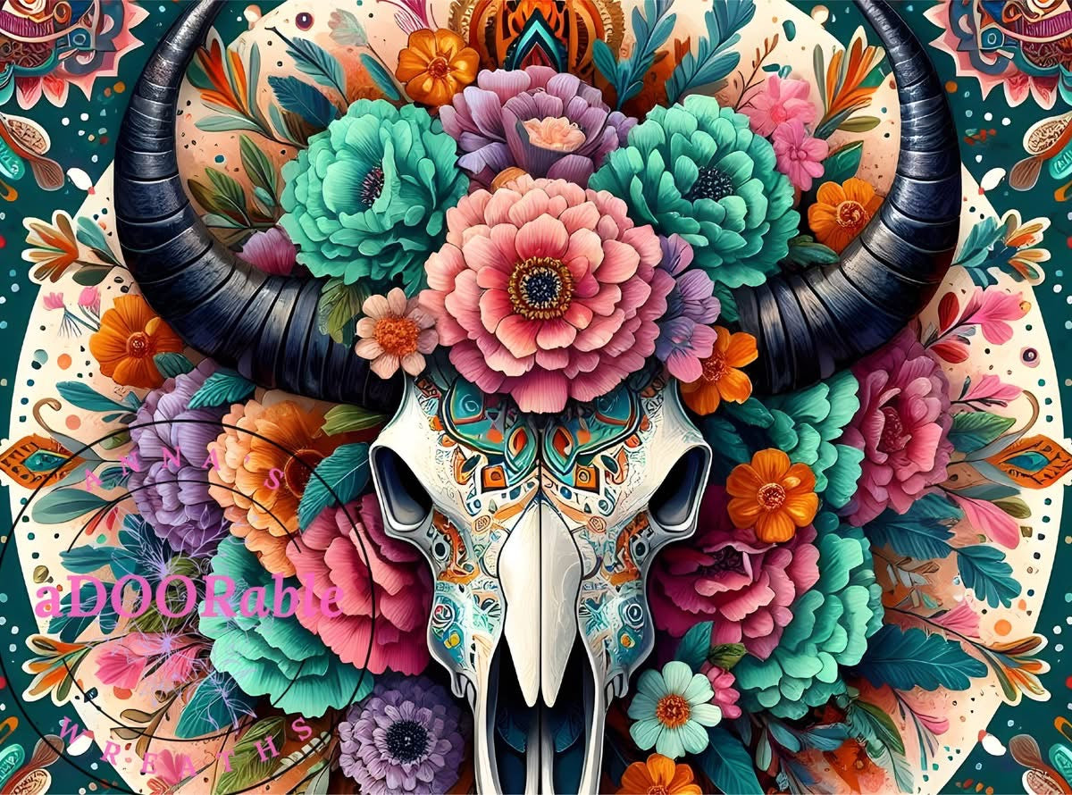 Cutting Board - SOUTHWEST SKULLS FLORAL